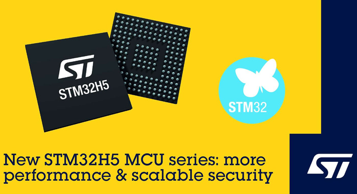 STM32H5 series MCU of ST designed for next-generation intelligent applications