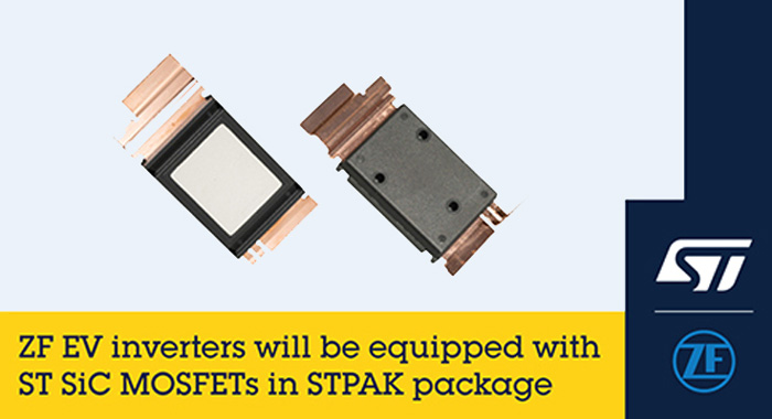 STMicroelectronics has signed a long-term supply agreement with ZF to supply SiC Mosfet devices