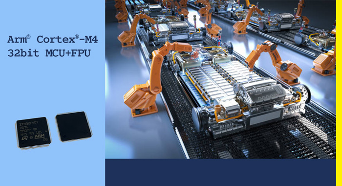 32-bit Arm cortex-M4 MCU of STMicroelectronics available at Hard Find Electronics