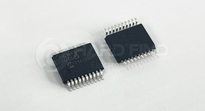 PIC16F690-I/SS microcontroller of Microchip in stock at Hard Find Electronics