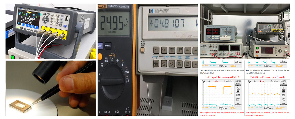 electronic components test steps