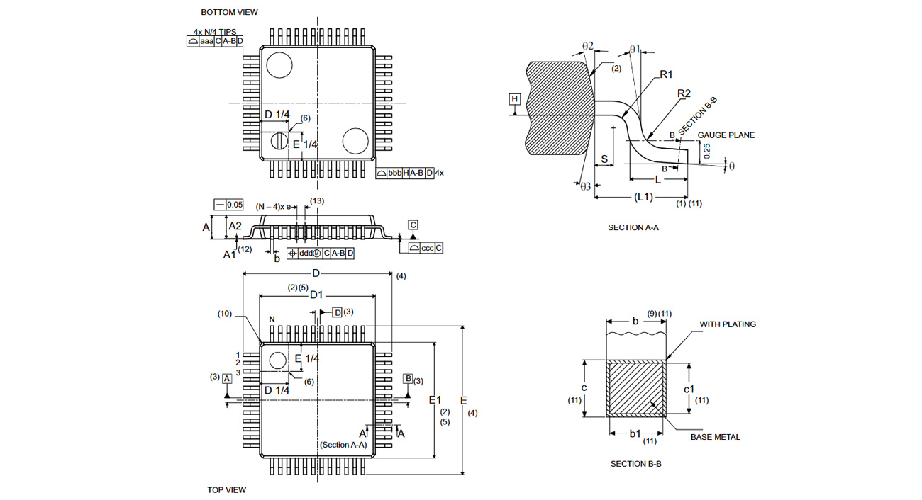 STM32F103C8T6 LQFP48 package